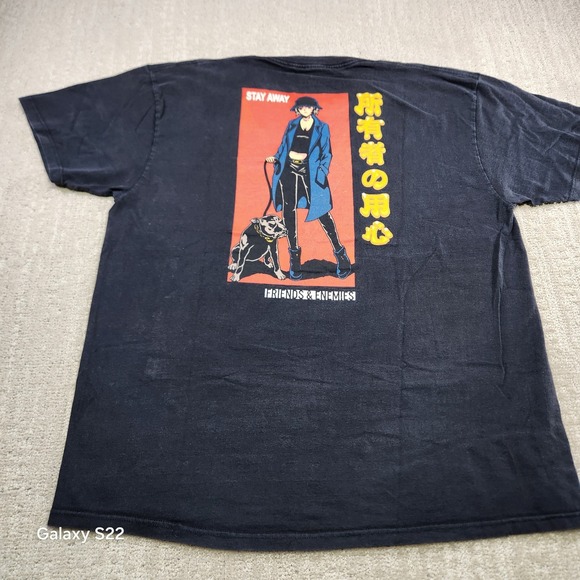 Anime Shirt Men XL Friends And Enemies Japanese Y2K Faded Cartoon - Picture 7 of 9